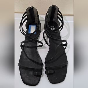 Elegant Black Strappy Sandals